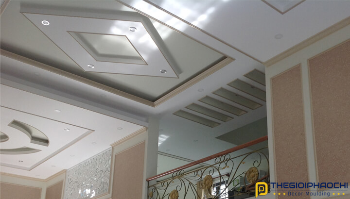Mẫu Công Trình Thực Tế Sử Dụng Phào Chỉ Trần Nhựa Hàn Quốc